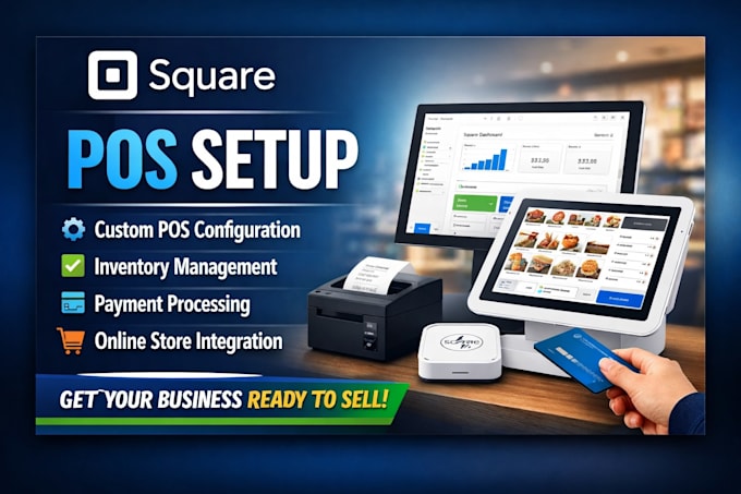 square pos setup, square inventory, square payment system