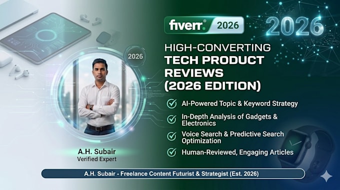 write SEO high quality tech product reviews