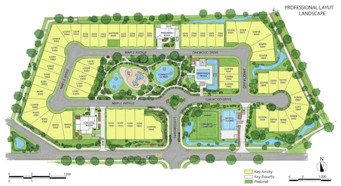 create a professional subdivision land development layouts and site plans
