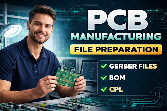 prepare pcb ready files for jlcpcb pcbway and manufacturing