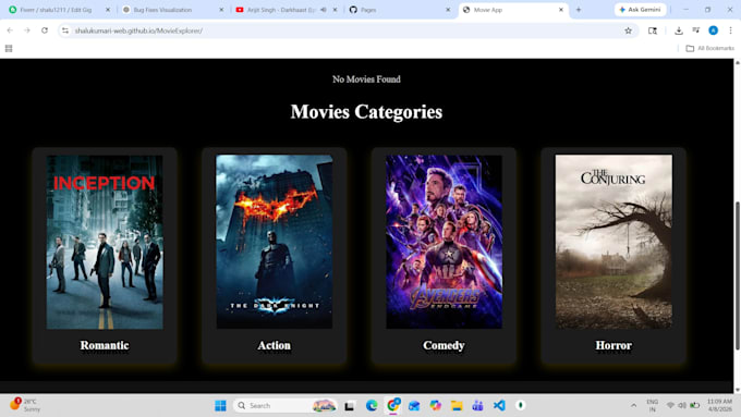 build a responsive landing page or fix bugs in HTML CSS javascript react