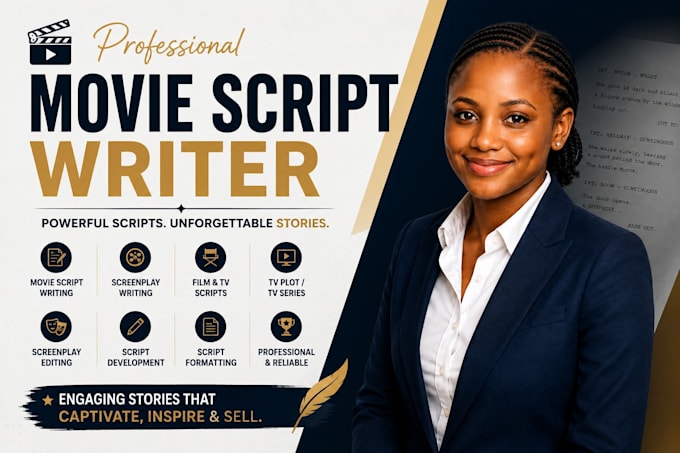be your movie script writer screenplay screenwriting film vertical drama scripts