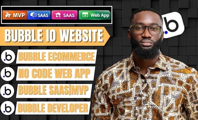 bubble io mvp no code web app bubble bug fix ai saas developer and workflow