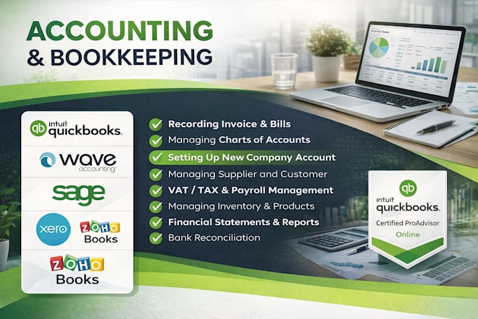 do bookkeeping, accounting, and financial statements