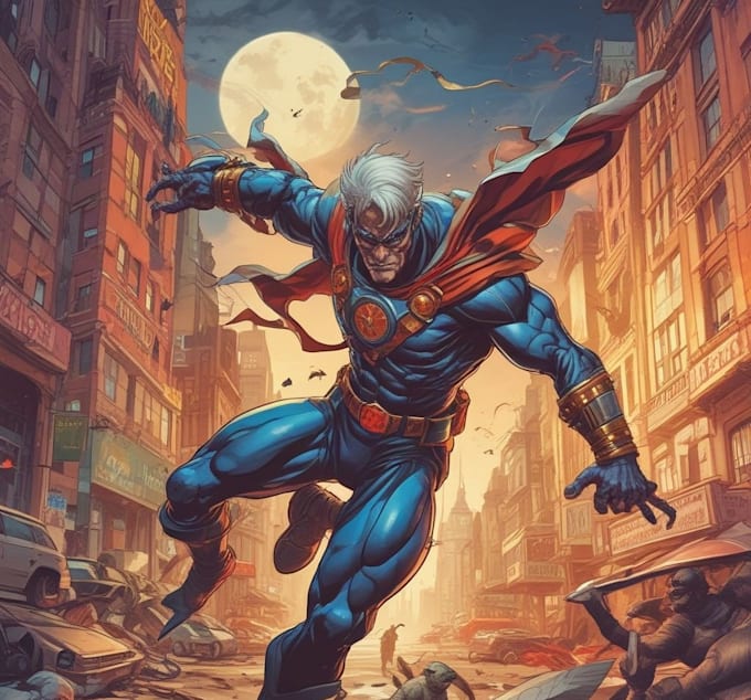 comic book illustration with comic book illustrator