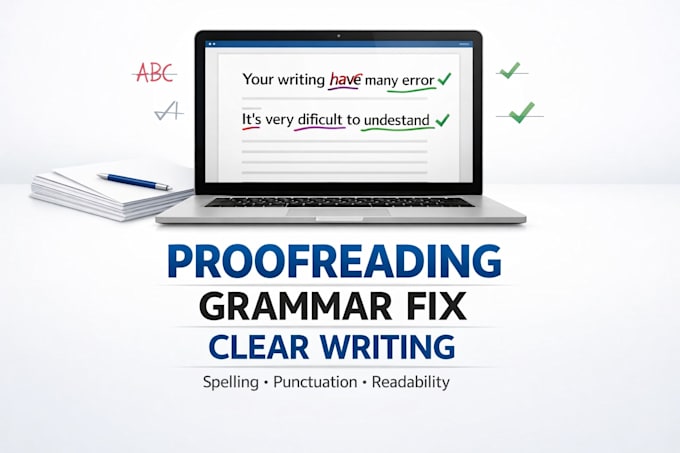 proofread and improve grammar, spelling, and readability