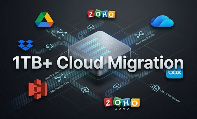 migrate or transfer cloud data google drive dropbox onedrive s3 zoho box