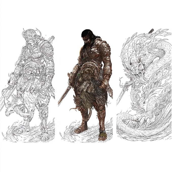 draw creepy zombie character