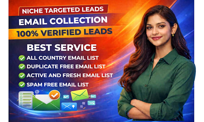 Collect email b2b lead generation niche targeted email list for ...