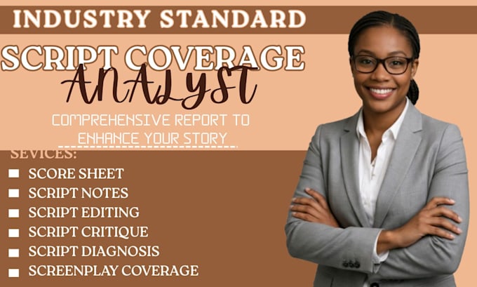 provide industry standard script coverage write professional screenplay feedback