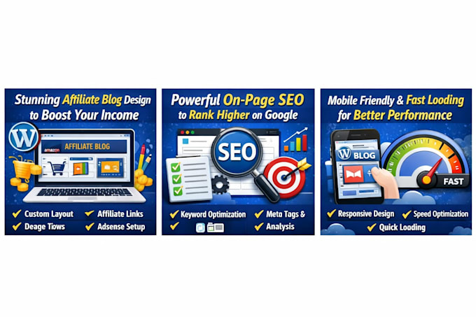 wordpress affiliate blog customization and SEO setup
