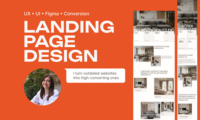 create a clean and high converting landing page design