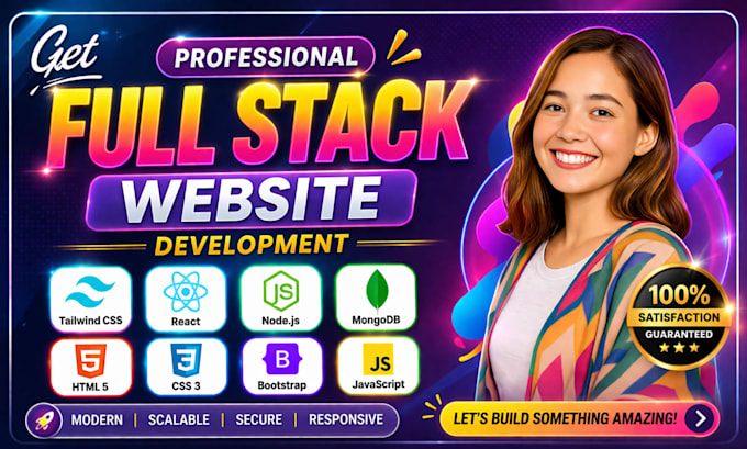 do full stack website development, full stack developer, frontend developer