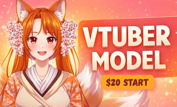 create vtuber model anime character live2d ready