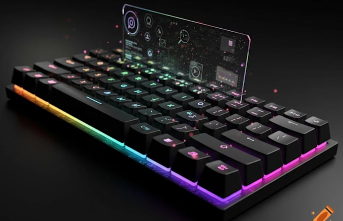 design rgb mechanical keyboard pcb with lighting effects