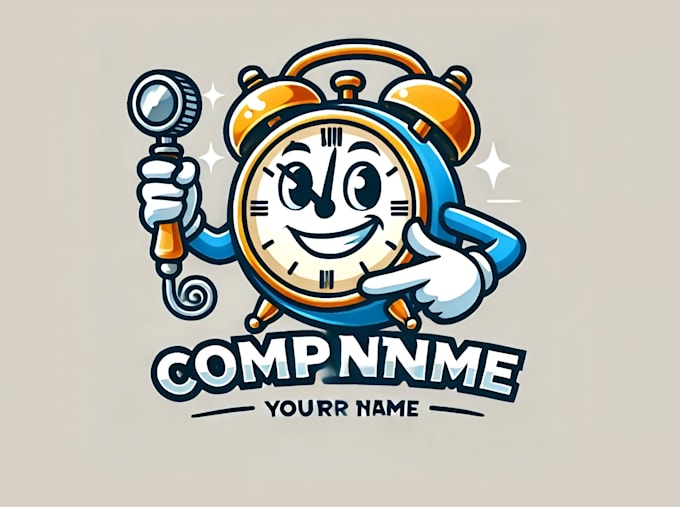 design awesome super clock face logo design