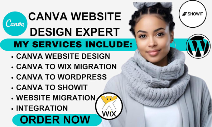 design wix website migrate canva to wordpress website redesign canva to showit