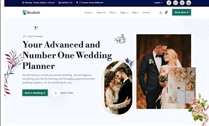 build squarespace event planner website wedding planner decorator website
