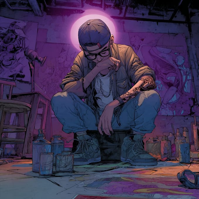 comic book illustration with comic book illustrator