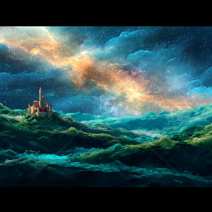 create stylized environment concept art, fantasy background