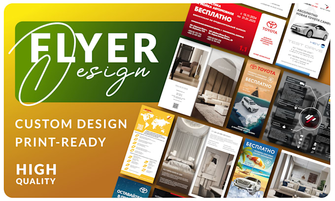 design a proffesional flyers, brochures, banners and postcards
