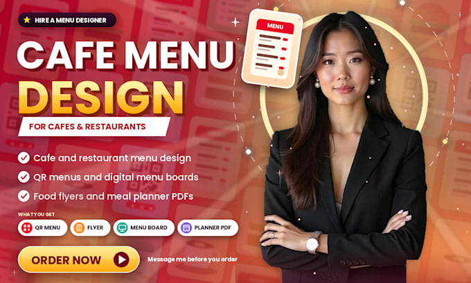 design cafe menu qr menu food flyer digital menu board meal planner digital pdf