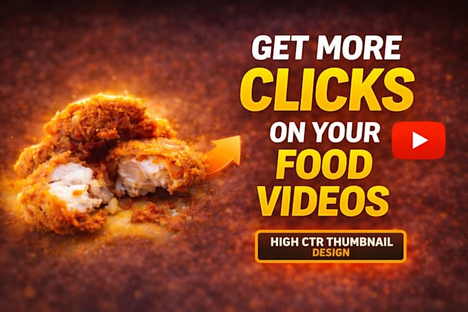 create mouthwatering food youtube thumbnails for restaurant