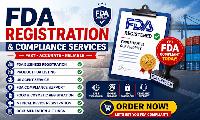 provide fda registration, listing and US agent services