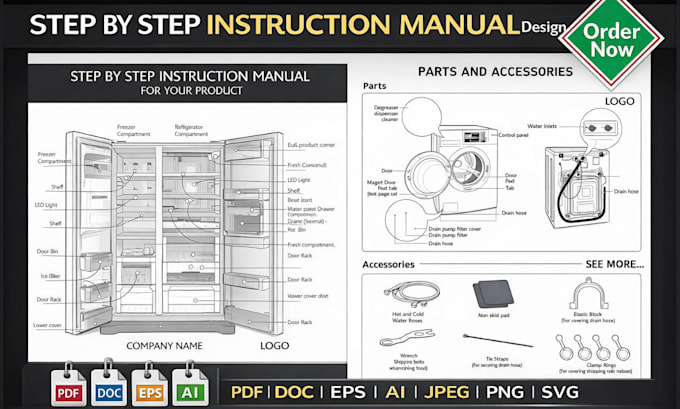 draw guide instruction manual step by step digital handrawn illustration