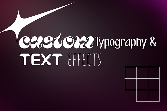 design unique custom typography and 3d text effects