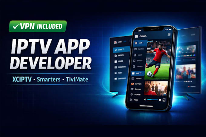 Crear app de iptv de marca blanca xciptv smarters tivimate con vpn