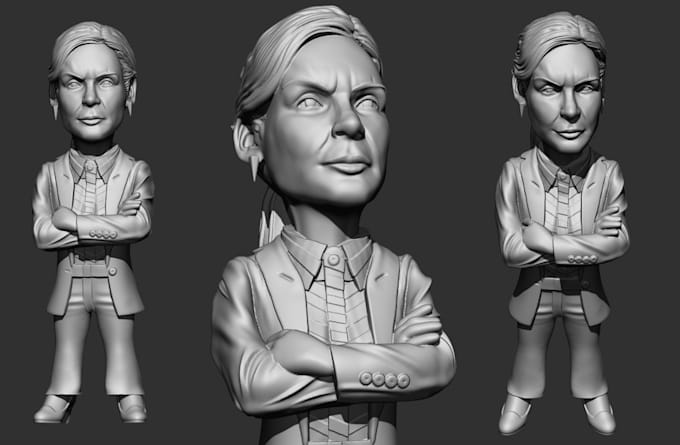 sculpt 3d model, 3d head, 3d bust model 3d printing, realistic head and slt file