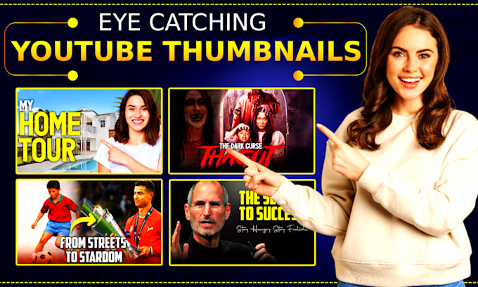 design high quality youtube thumbnails that increase views
