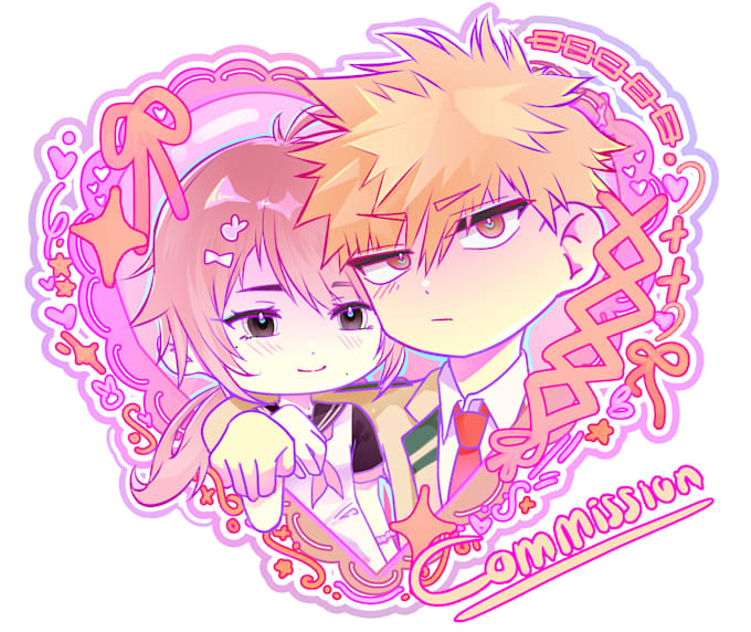 draw your oc or yumeship as cute chibi art