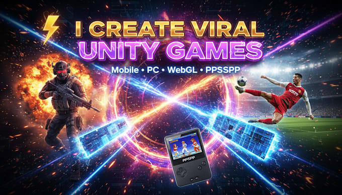 develop unity 2d 3d webgl game html5 browser game for website fast and optimized