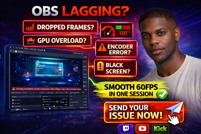 fix obs lag dropped frames and encoder overload fast