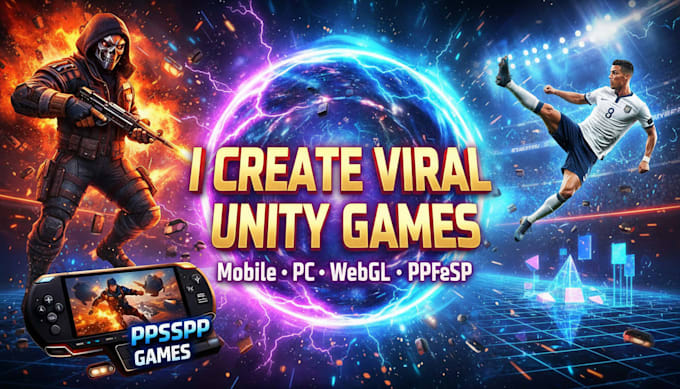 develop a free fire style battle royale unity mobile game for PC, ios and webgl