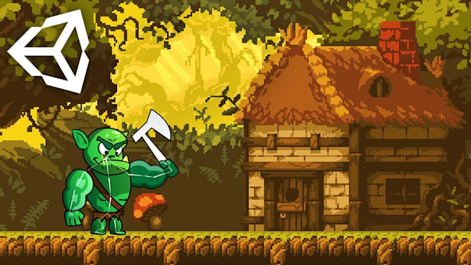 develop a unity 2d game, pixel art game, idle clicker game perfectly