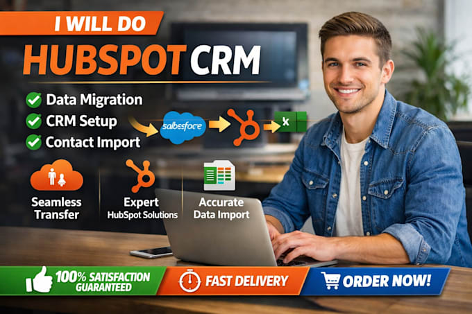 do hubspot crm  data migration, setup and contact import