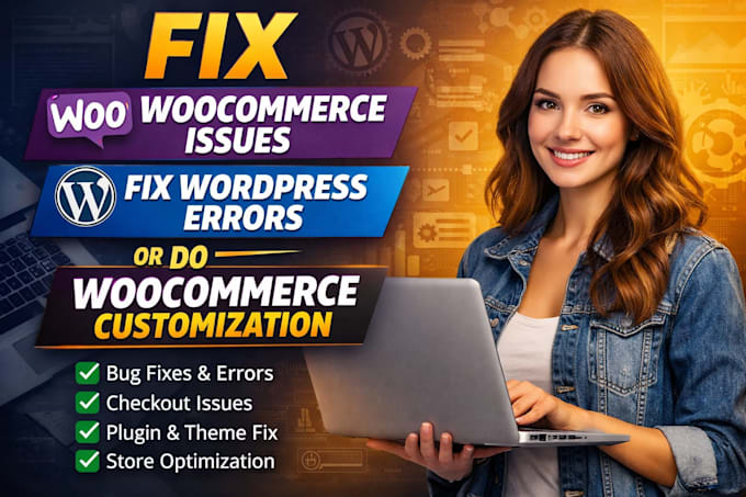 fix woocommerce issues fix wordpress errors or do woocommerce customization