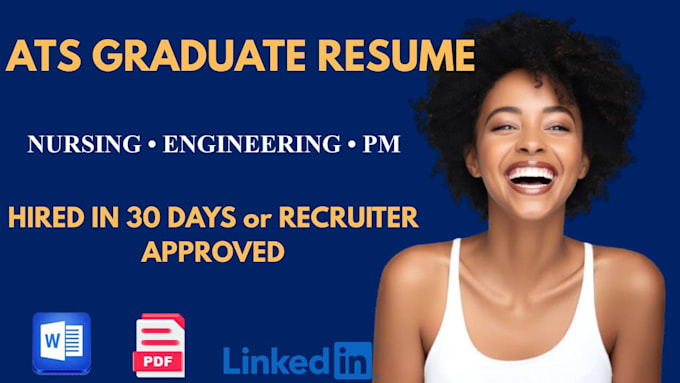 write IT, healthcare, nursing, engineering, and pm resumes for graduates