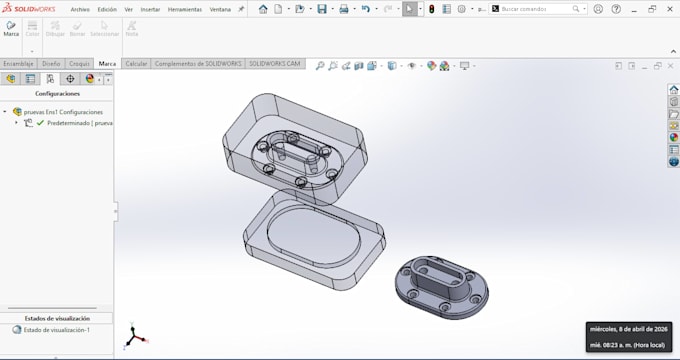 create solidworks 3d models and technical drawings