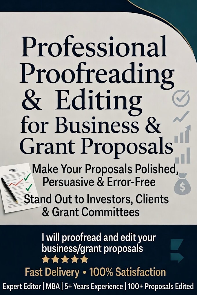 proofread and edit your grant proposal or business proposal