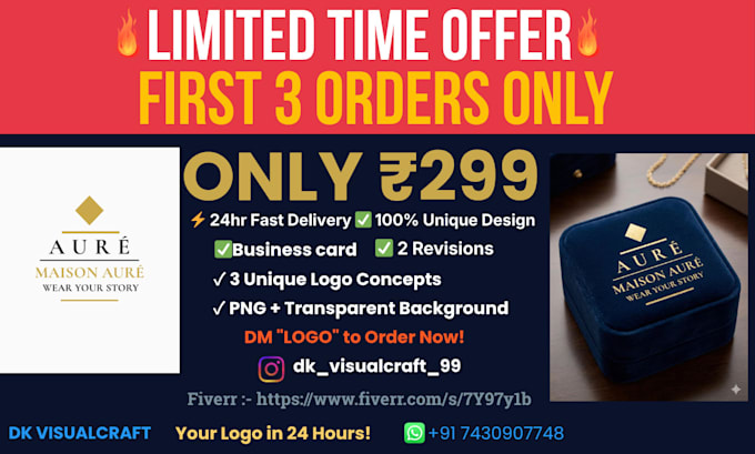 create professional logo with fast 24hr delivery