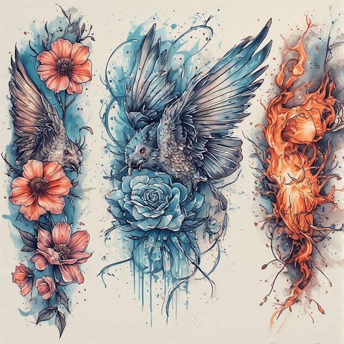create a cover up or makeover your tattoo design