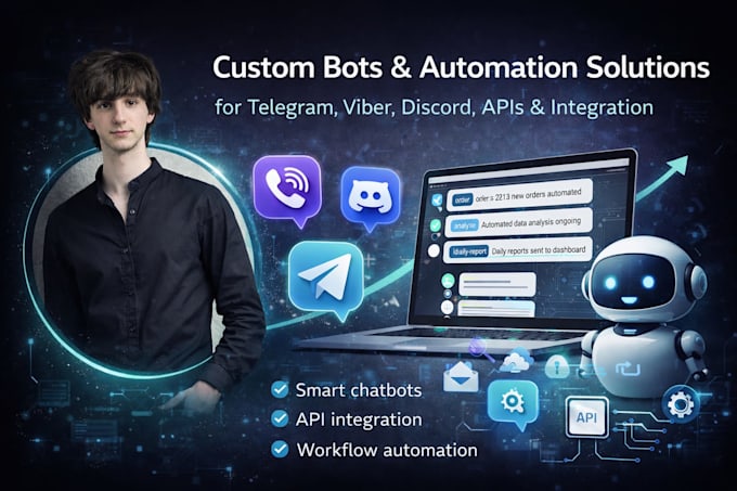 build telegram or viber bot for automation
