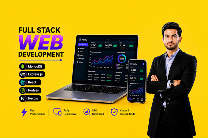 build custom web app or admin dashboard using react and node js