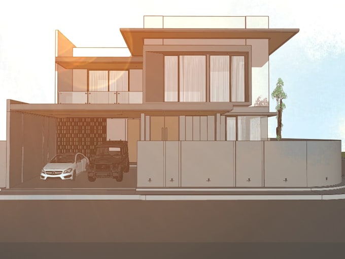 make a 3d sketchup background for your comic asset