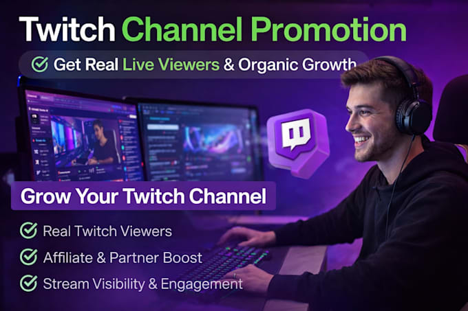 Promoción en twitch para conseguir afiliación en twitch y espectadores ...