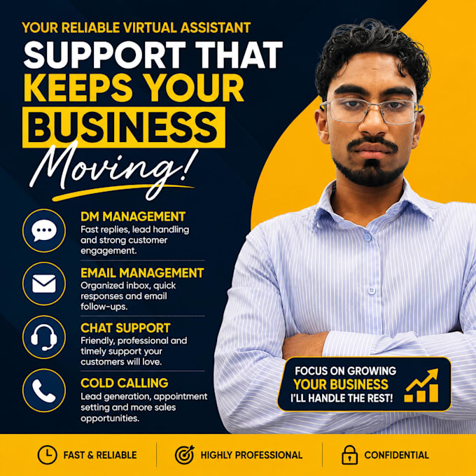do data entry, sales, dm management, email management